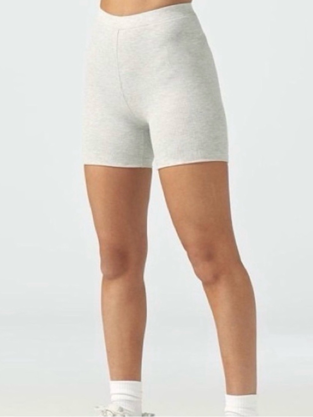Joah brown flex rib bike shorts